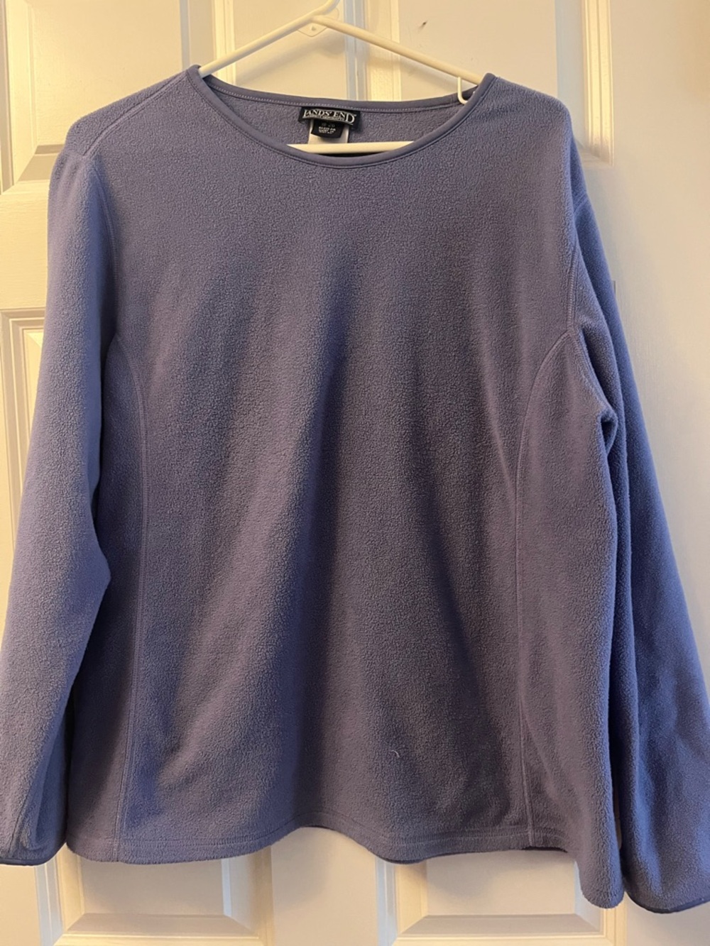 Lands' End Dusty Lavender Fleece Crewneck